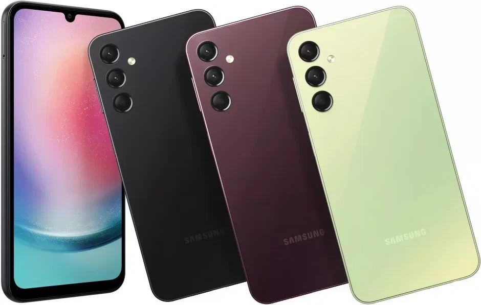 Смартфон Samsung Galaxy A24 6/128 ГБ, бордовый Смартфон Samsung Galaxy A24 6/128 ГБ, бордовый
